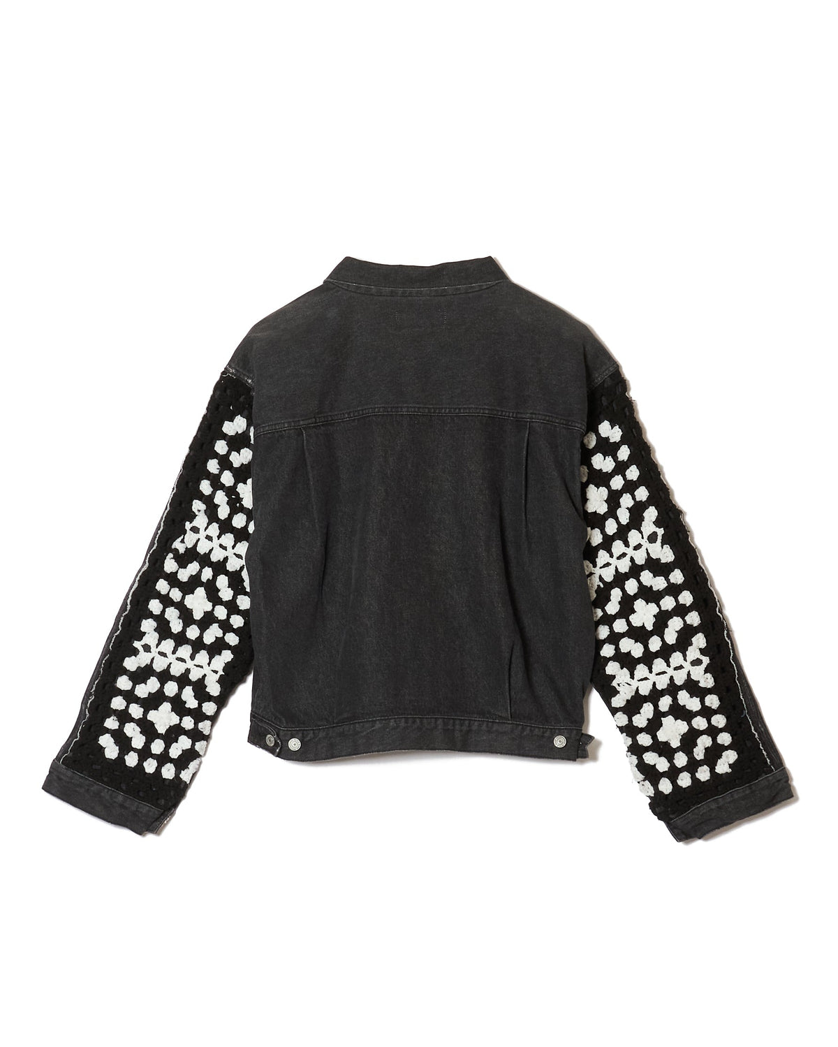 CROCHET DENIM BLOUSON