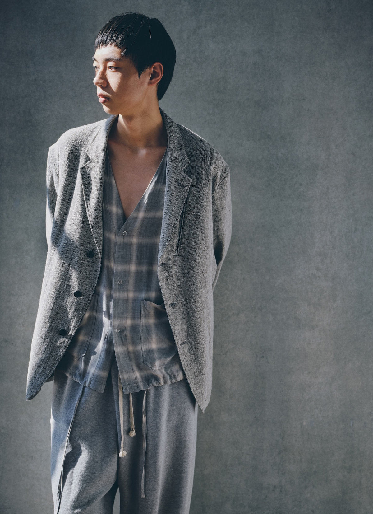 F.E CARDIGAN PLAID