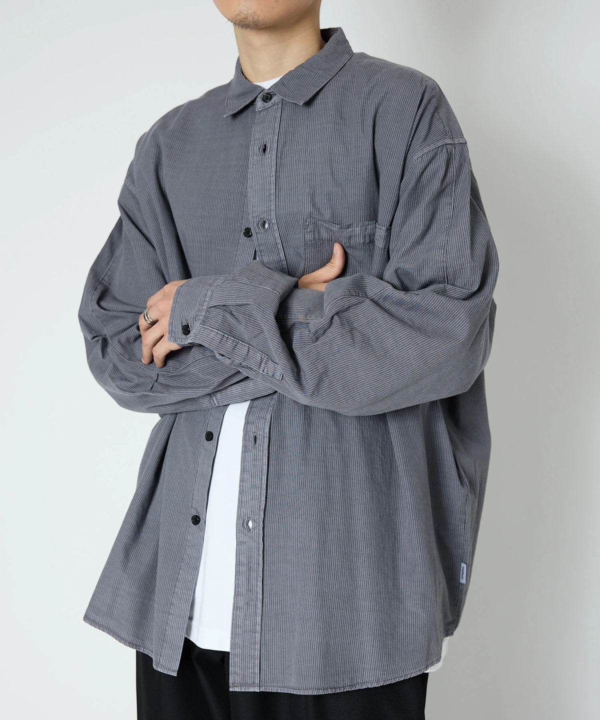STRIPE TECH SHIRT L/S