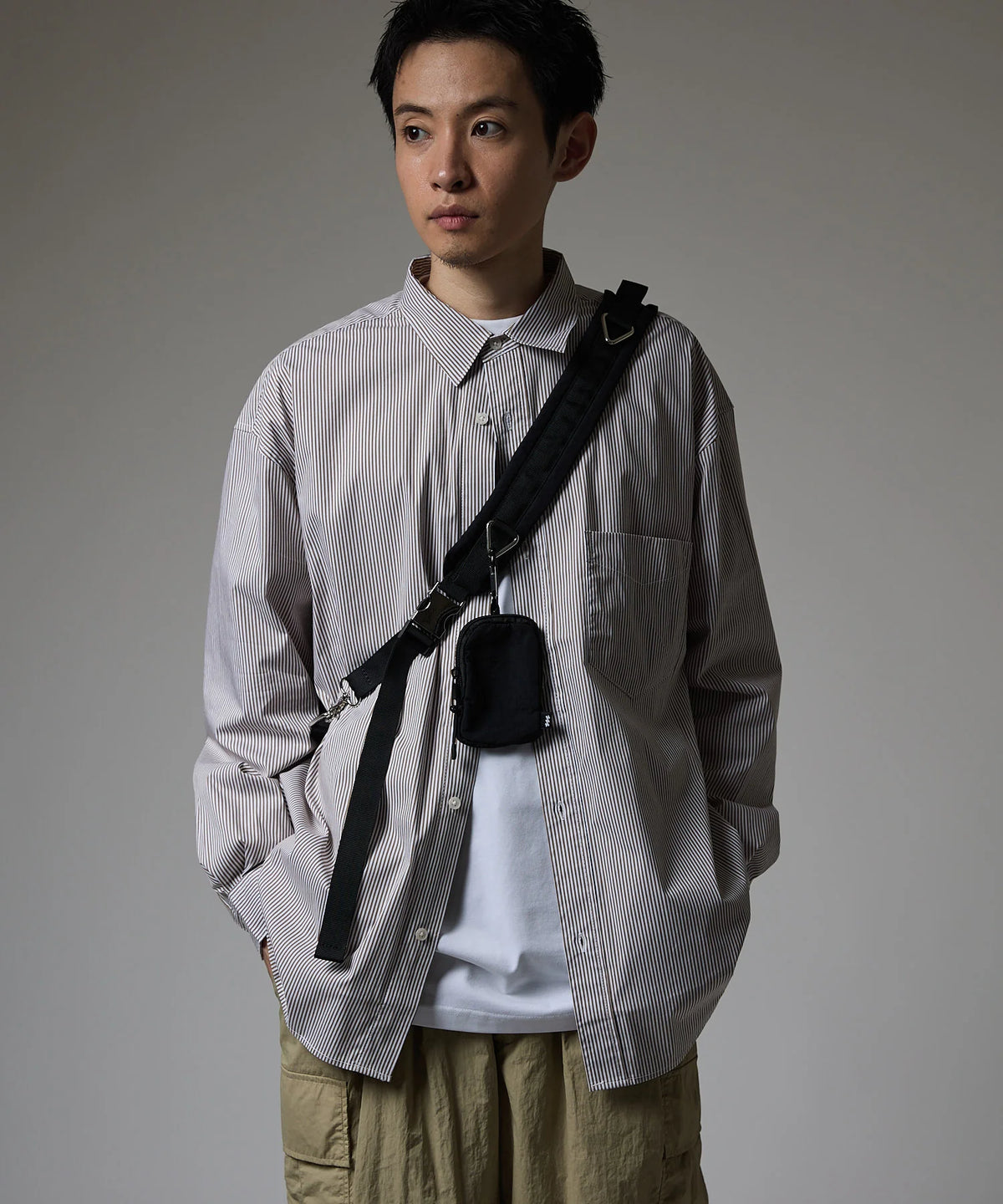 LOOSE STRIPE SHIRT L/S