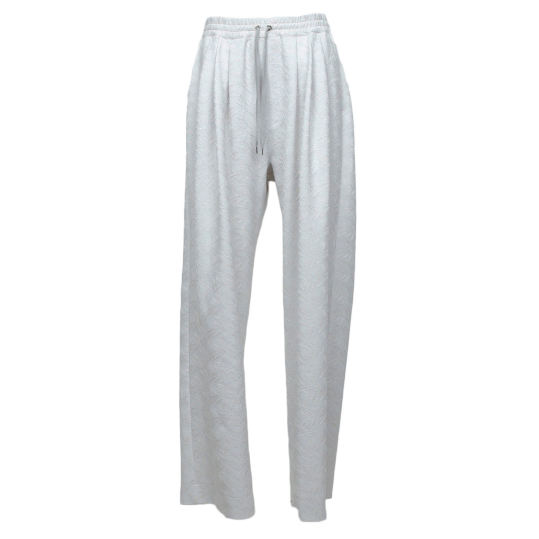 Original fabric 3-tucked easy trousers (ICE GRAY)