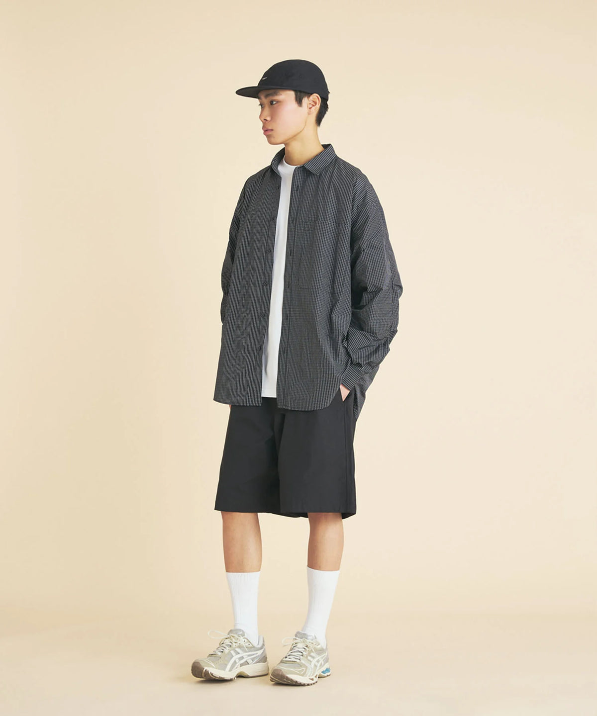 GRAPH CHECK TECH SHIRT L/S