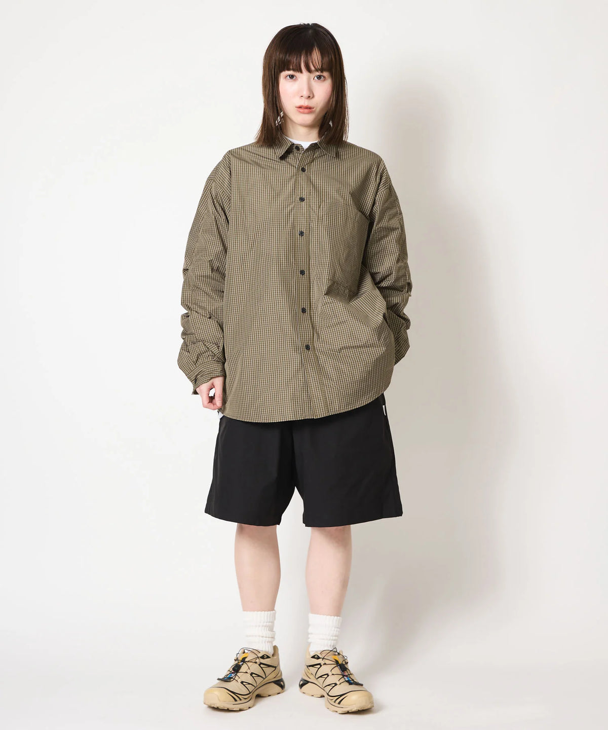 GRAPH CHECK TECH SHIRT L/S
