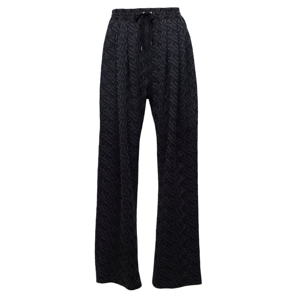 Original fabric 3-tucked easy trousers (BLACK)