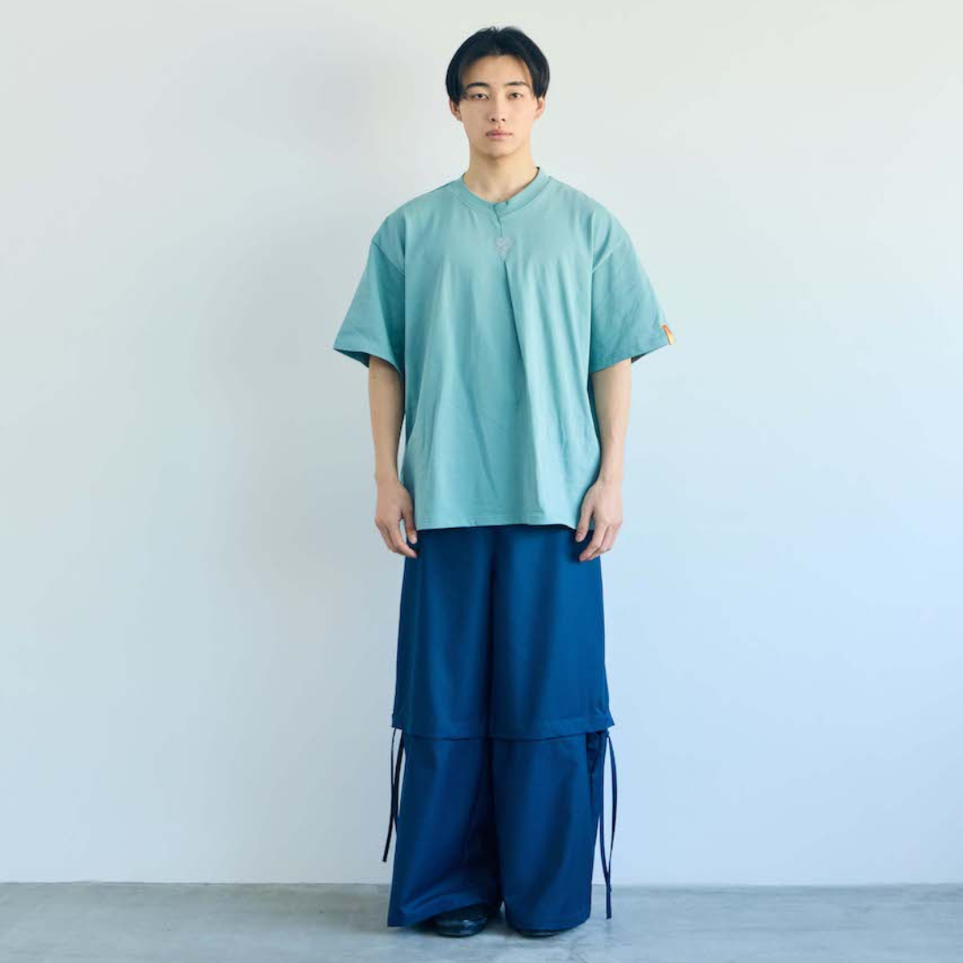 刺繍Tシャツ (SAX BLUE)