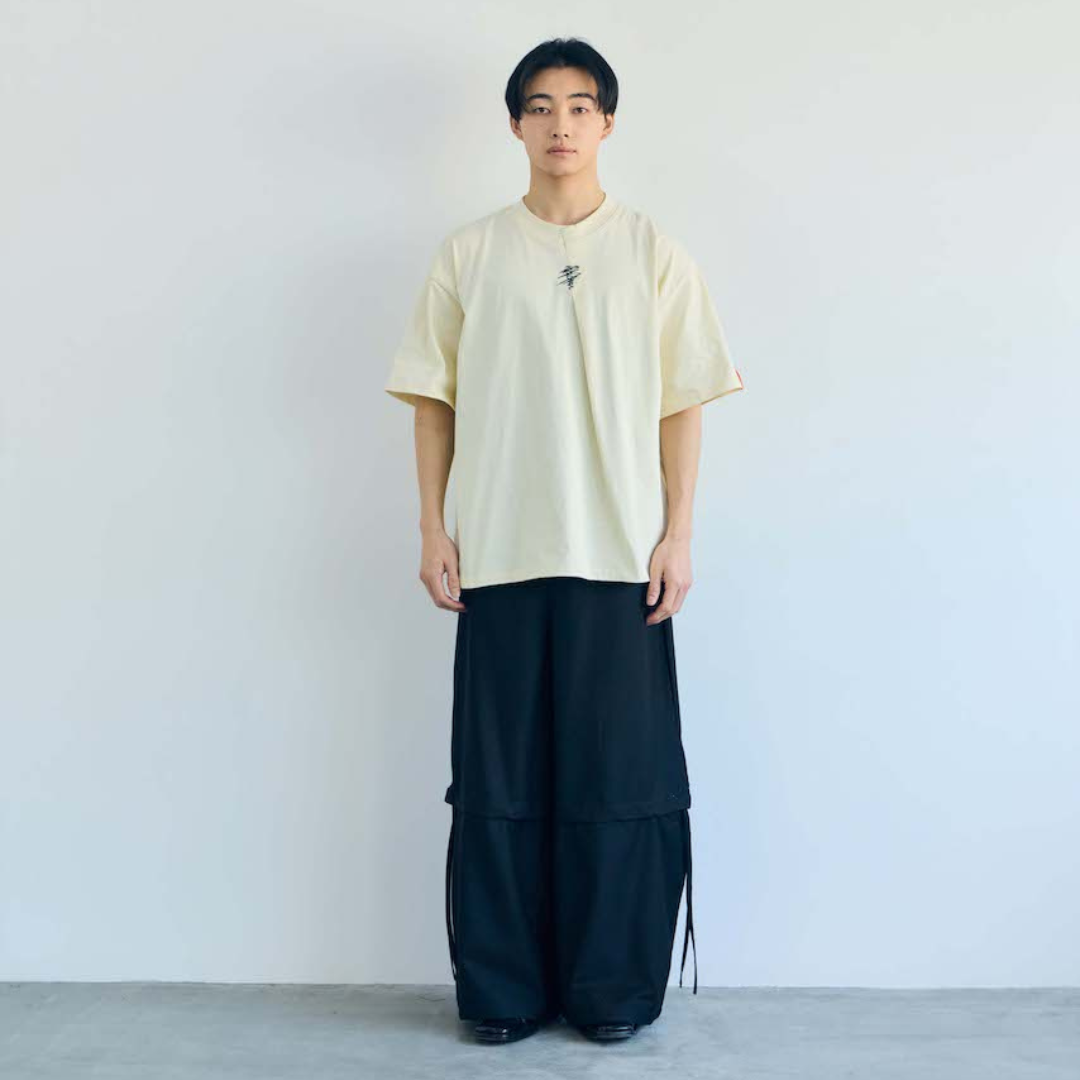 刺繍Tシャツ (LIGHT YELLOW)