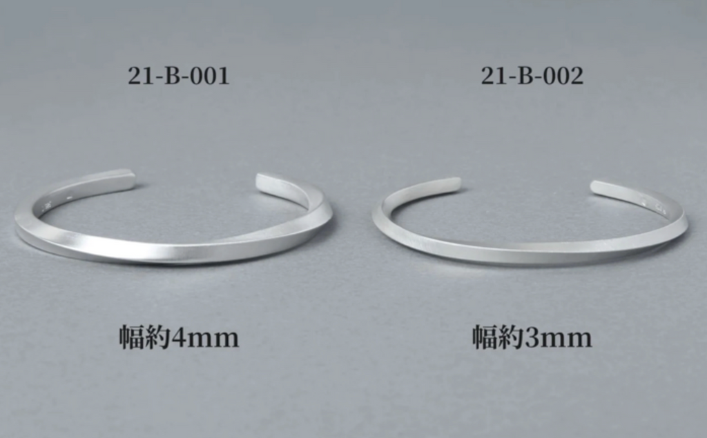 シルバー925 バングル(マット3mm)