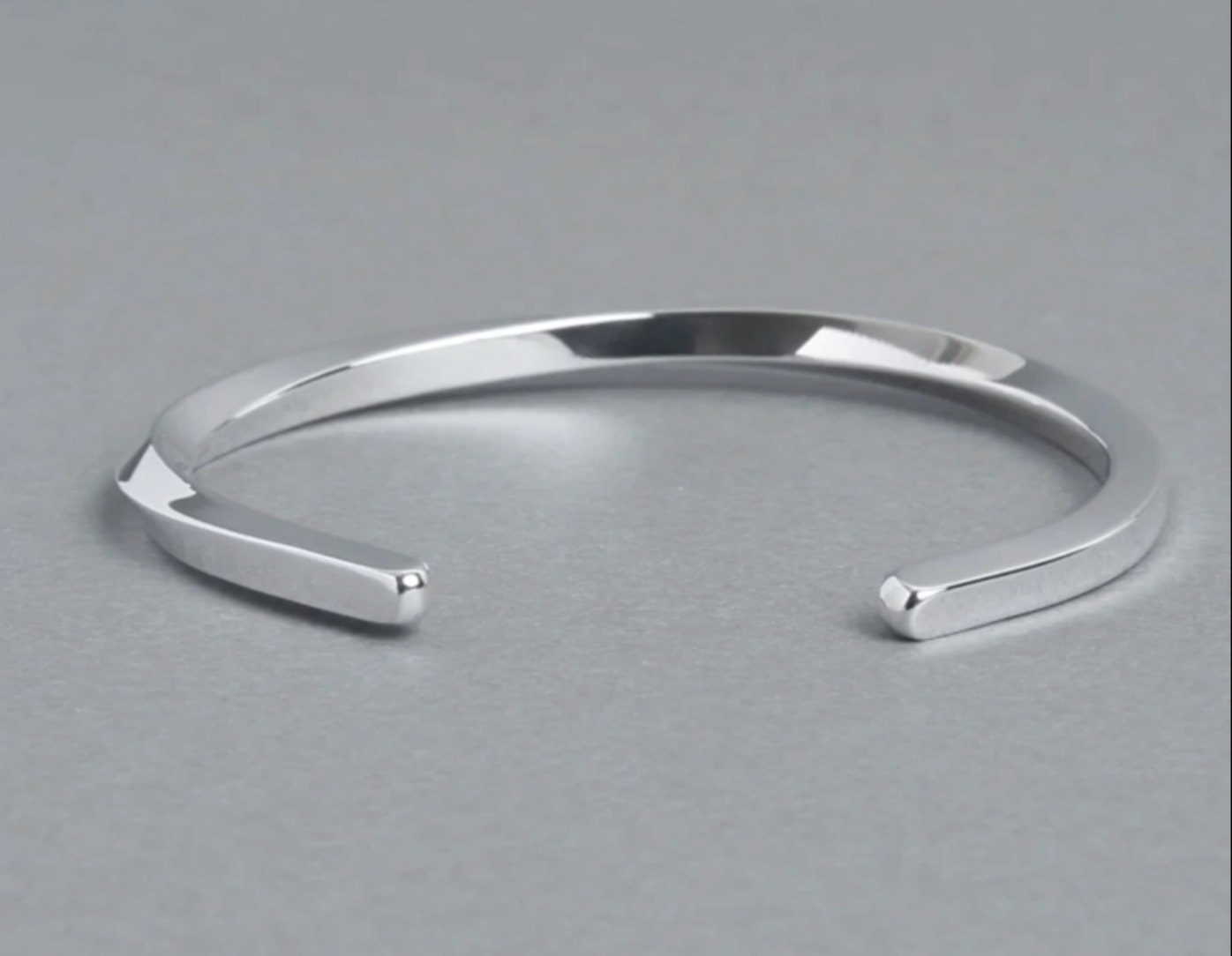 シルバー925 バングル(鏡面4mm)