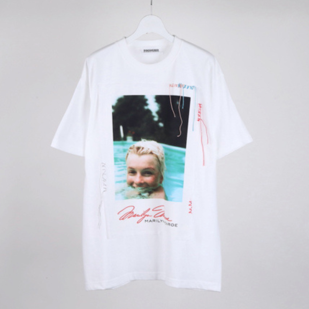 MARILYN MONROE TEE POOL (WHITE)
