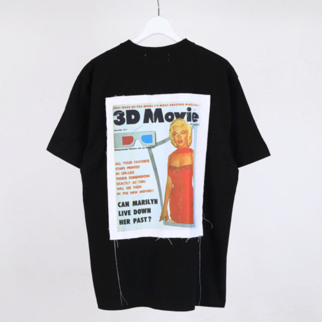 MARILYN MONROE TEE MAGAZINE (BLACK)