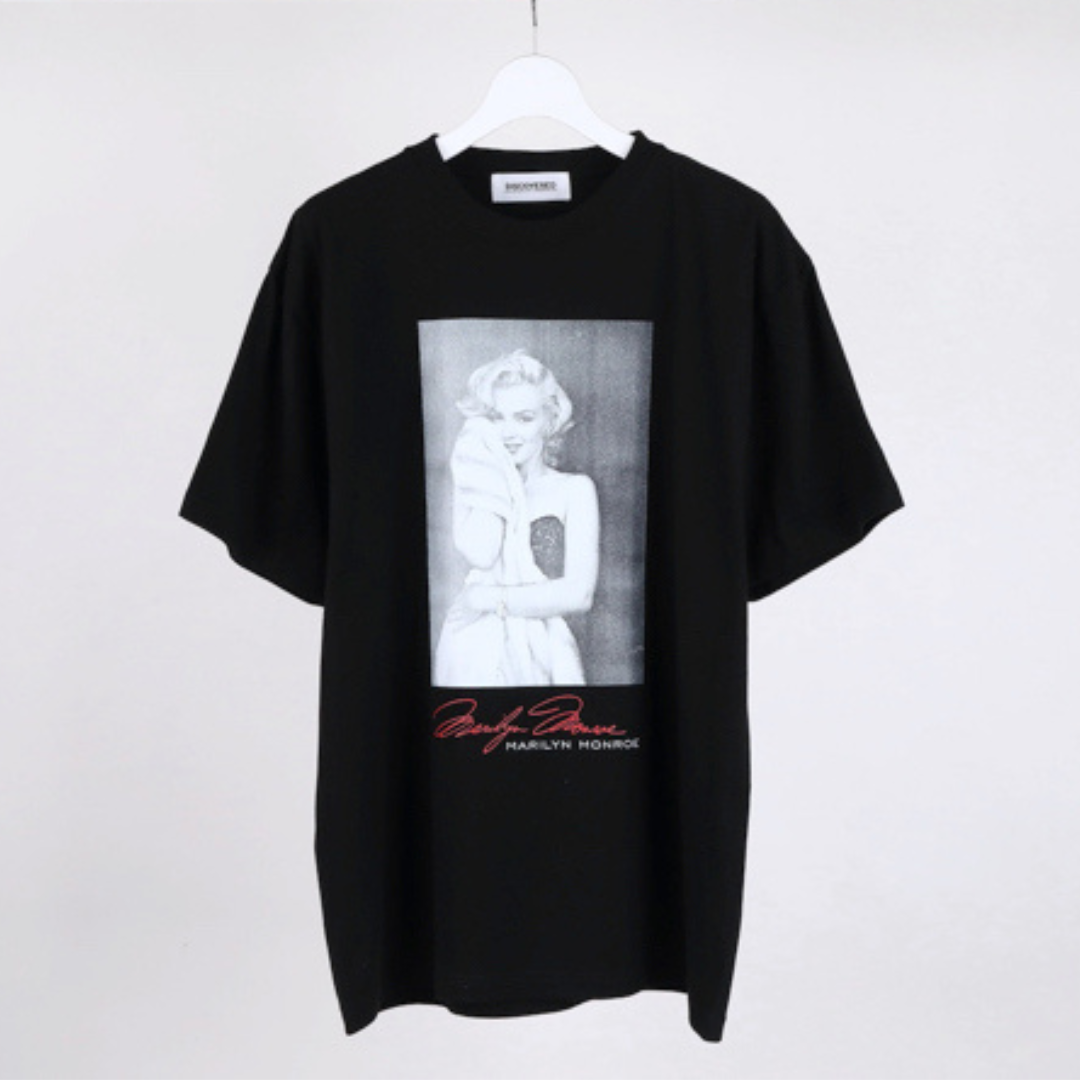 MARILYN MONROE TEE SERF-PORTRAIT (BLACK)
