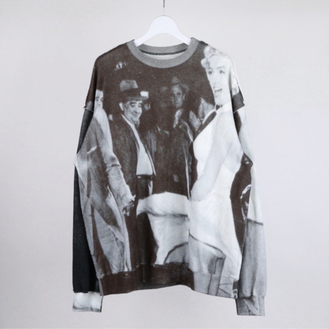 MARILYN MONROE INKJET PRINT SWEAT