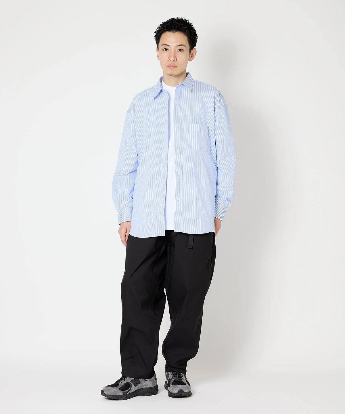 LOOSE STRIPE SHIRT L/S