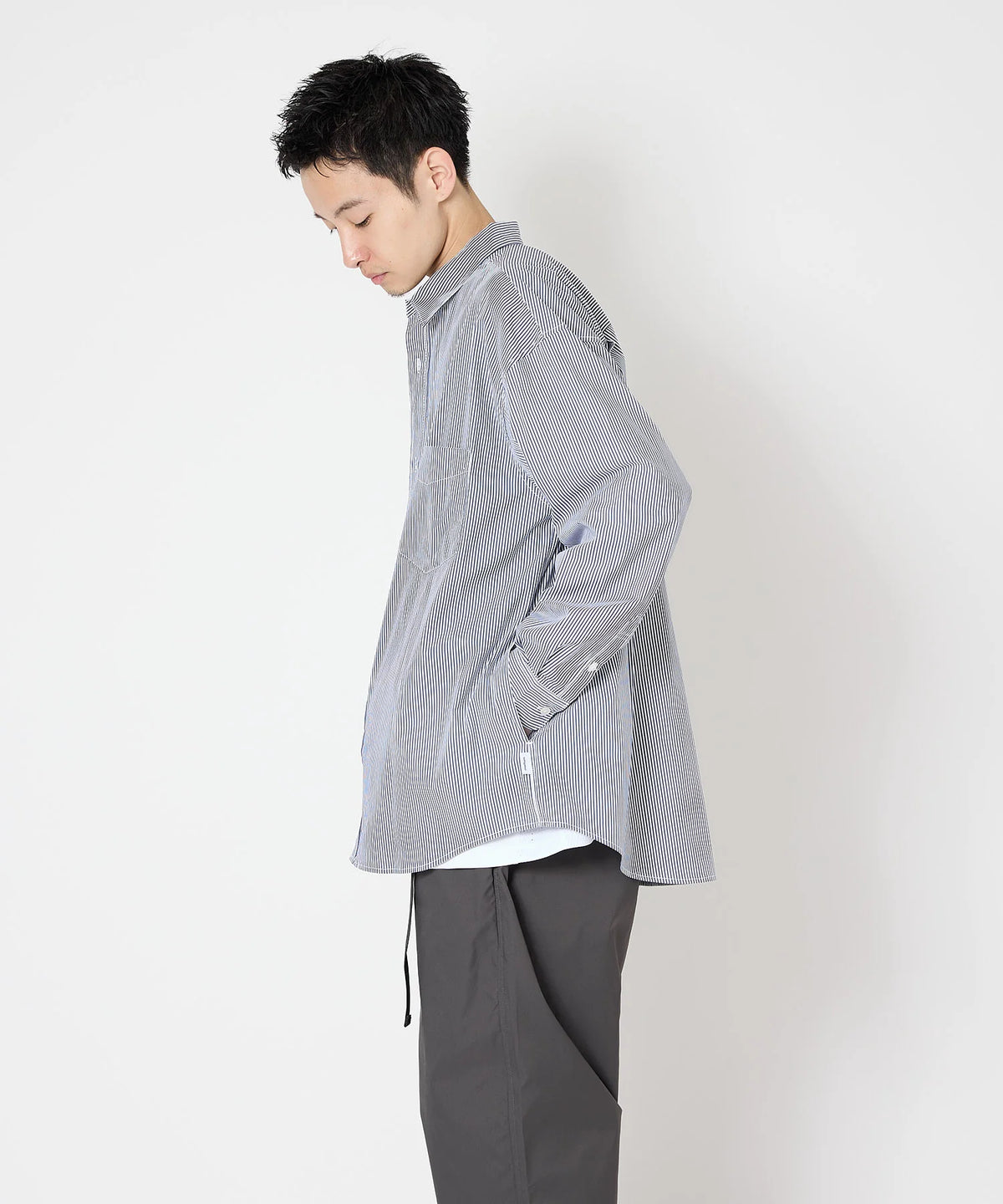 LOOSE STRIPE SHIRT L/S