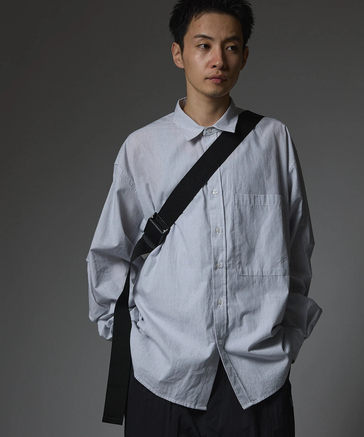 STRIPE TECH SHIRT L/S