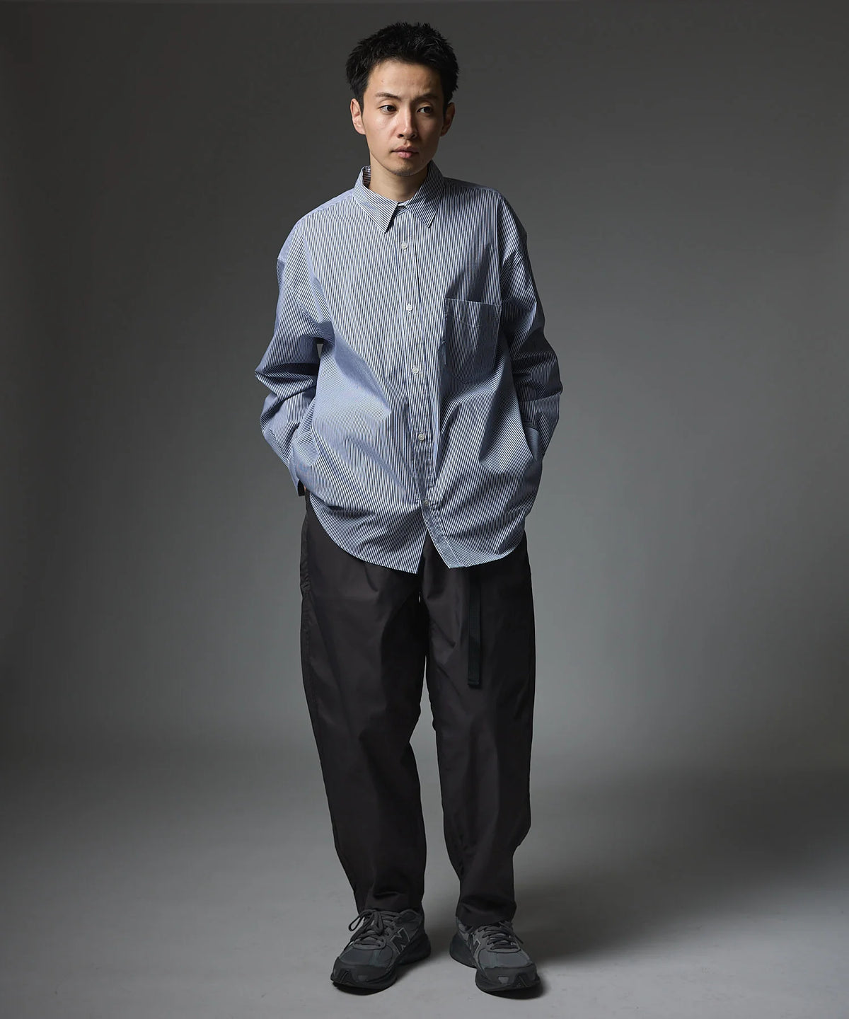 LOOSE STRIPE SHIRT L/S