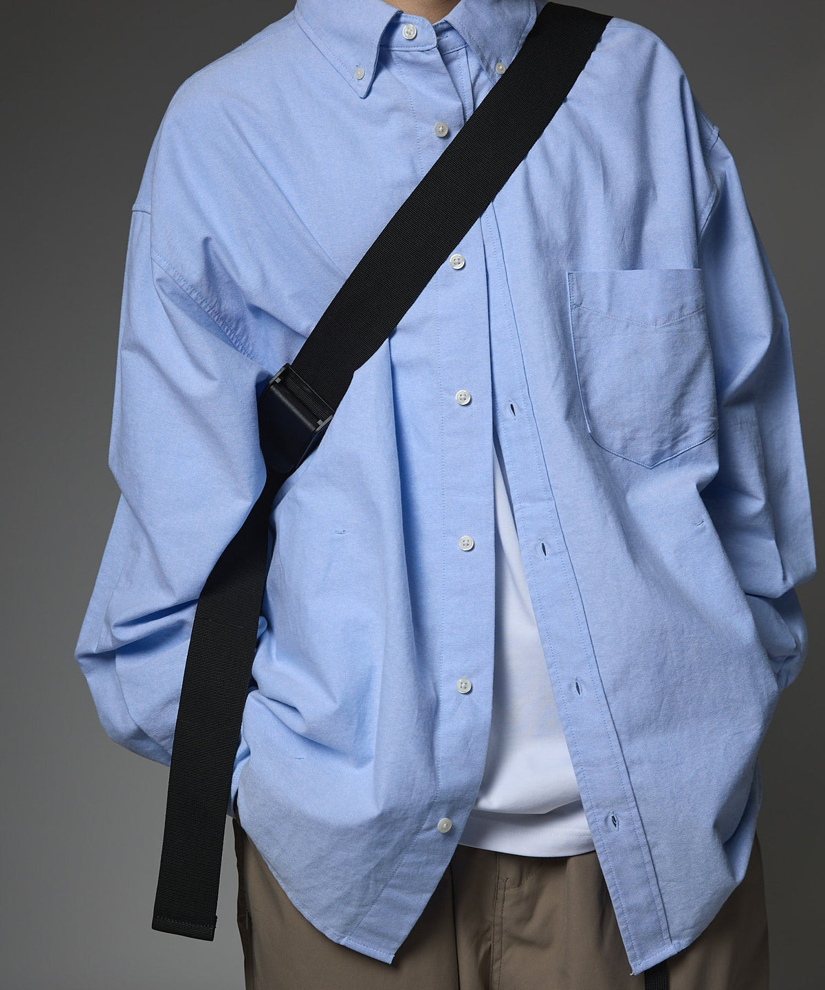 LEATHER MESSENGER BAG(M)