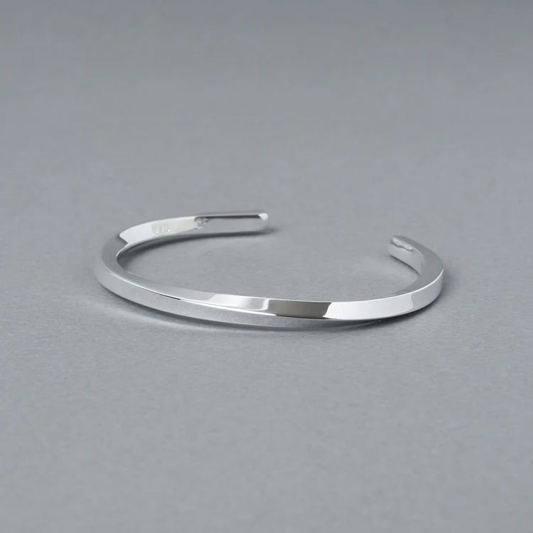 シルバー925 バングル ｜幅4mm