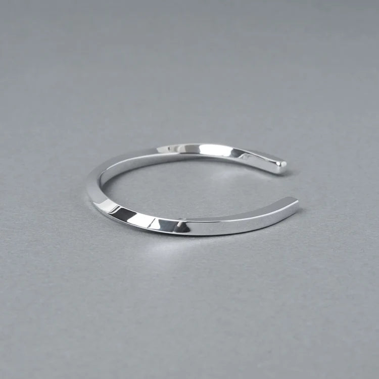 シルバー925 バングル ｜幅4mm