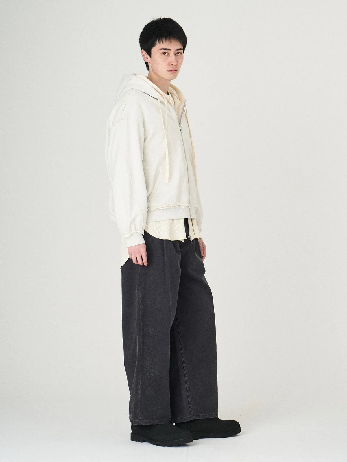 LAYERED SWEAT PARKA