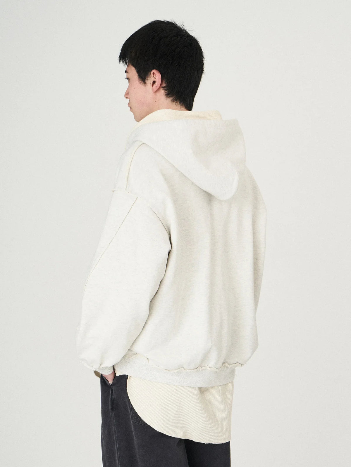 LAYERED SWEAT PARKA