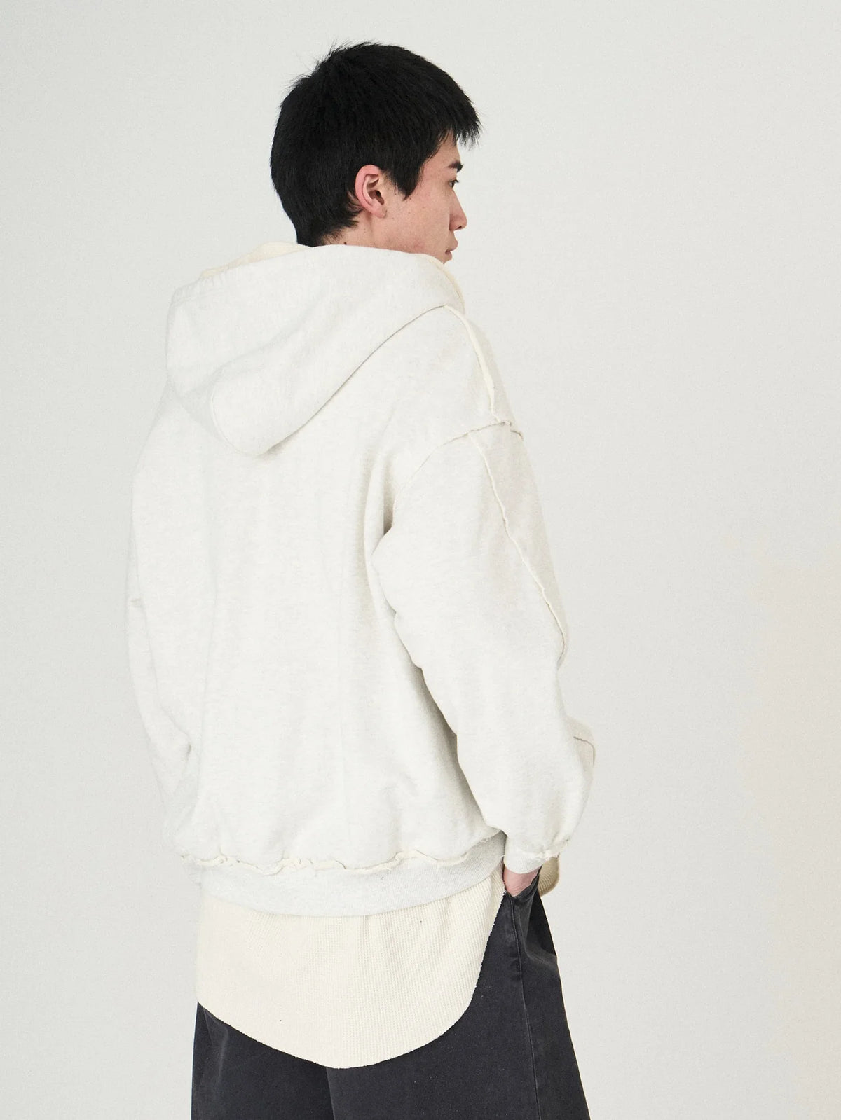 LAYERED SWEAT PARKA