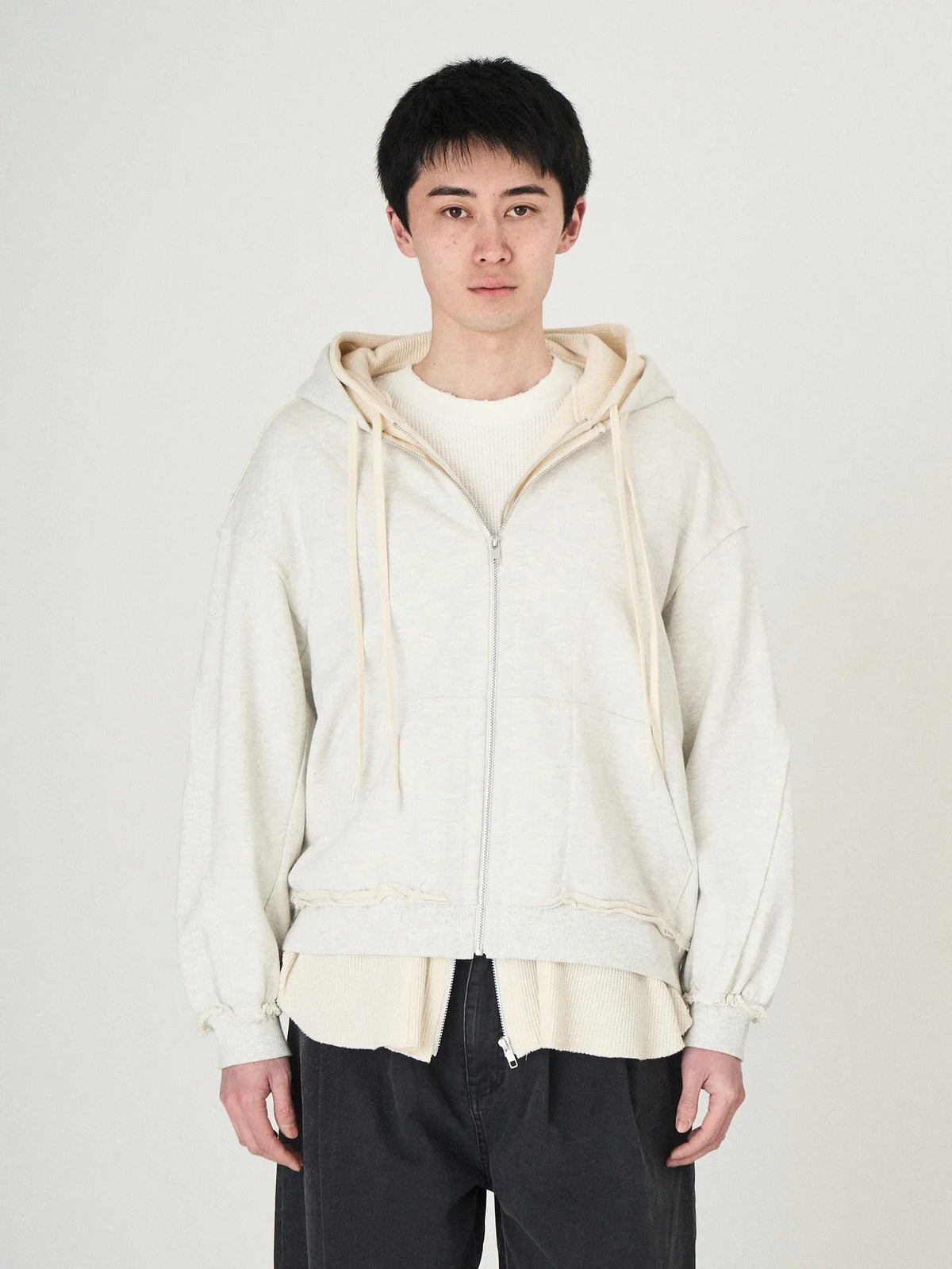 LAYERED SWEAT PARKA