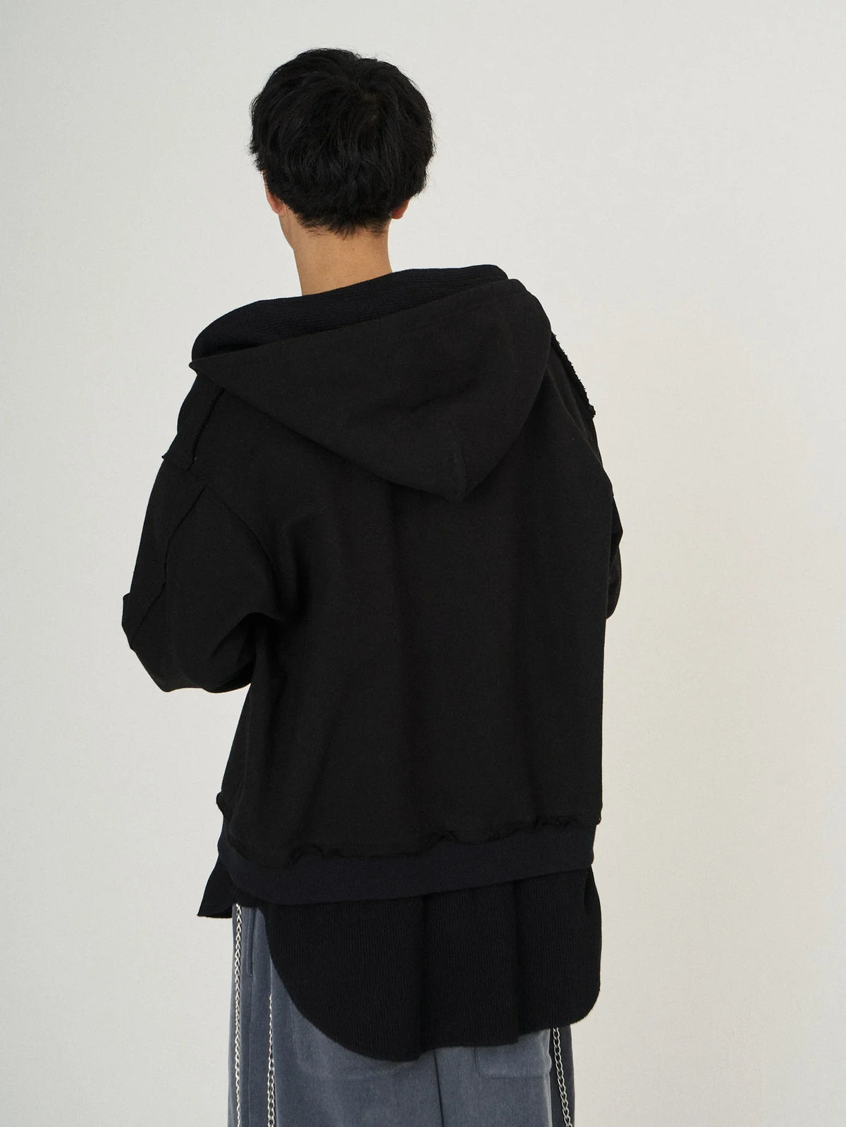 LAYERED SWEAT PARKA