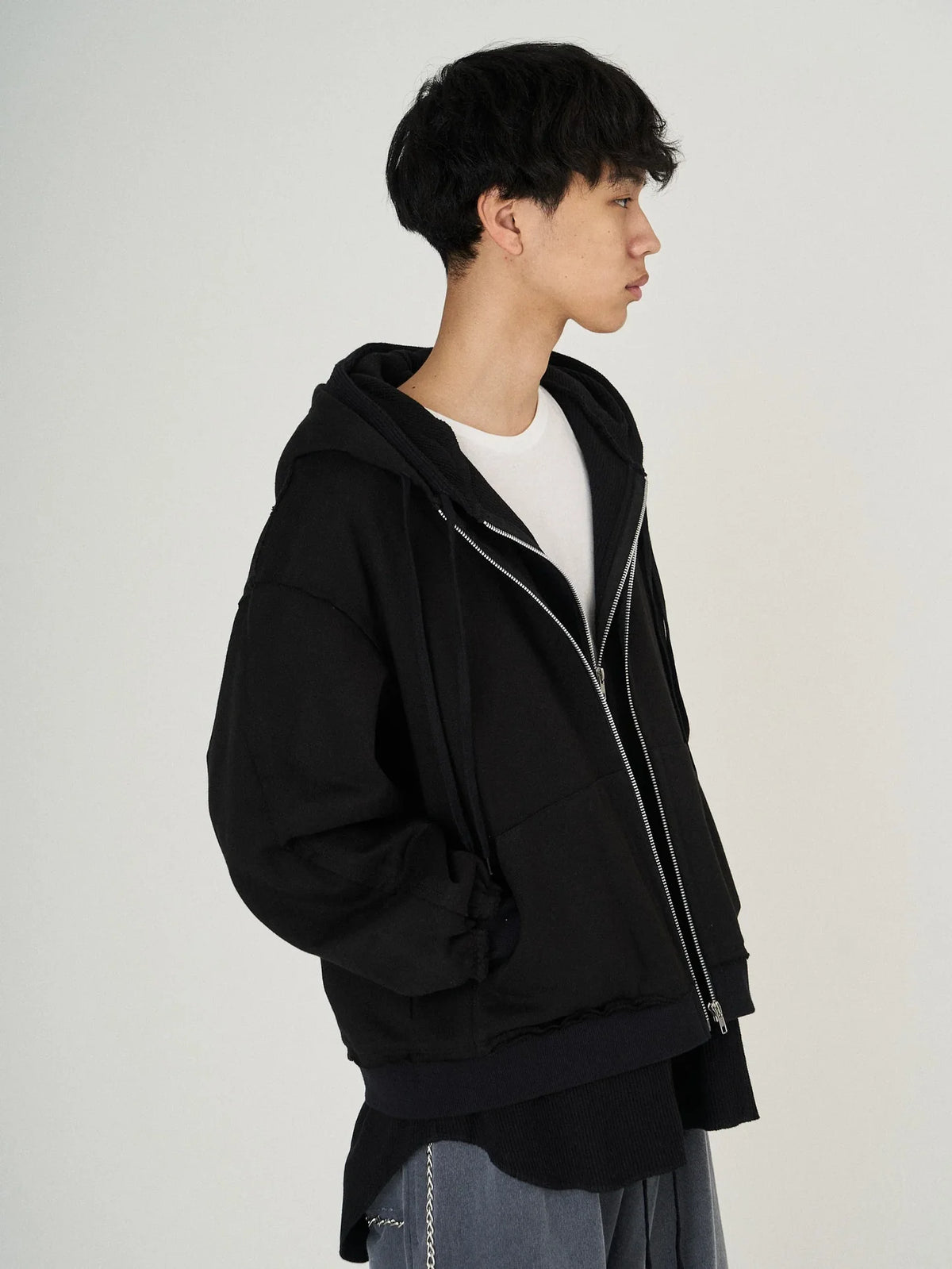 LAYERED SWEAT PARKA