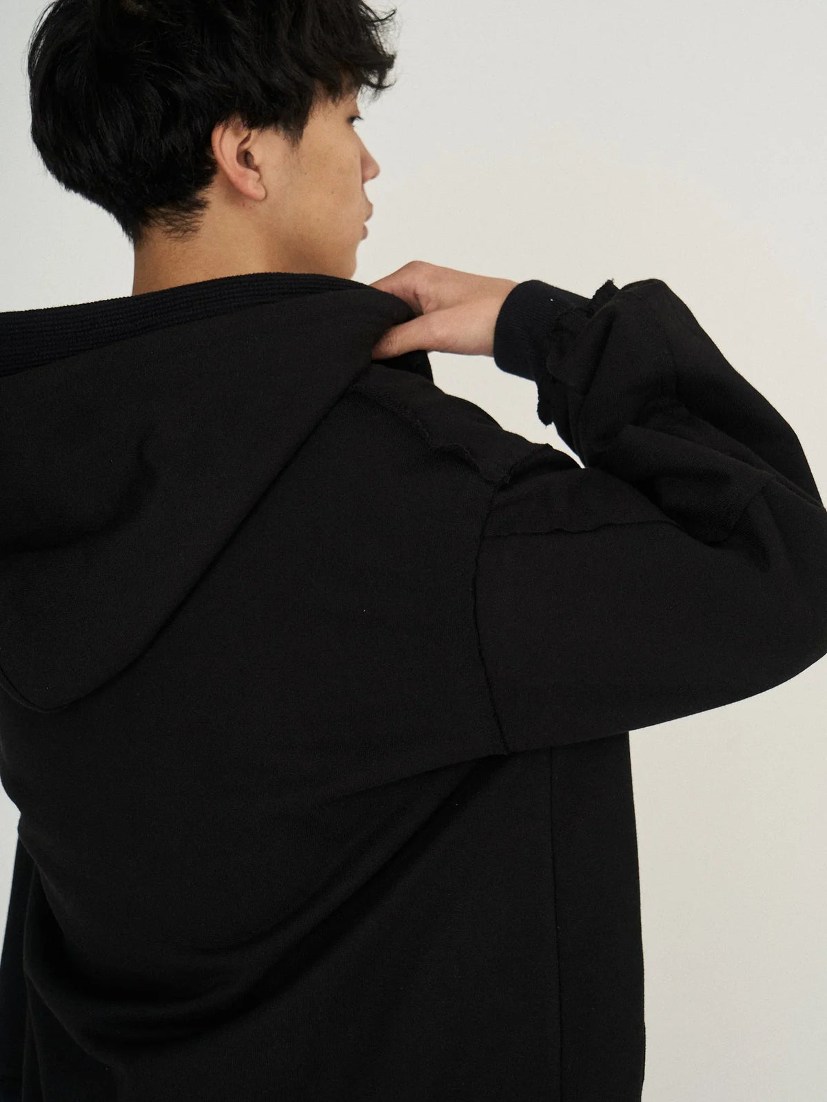 LAYERED SWEAT PARKA