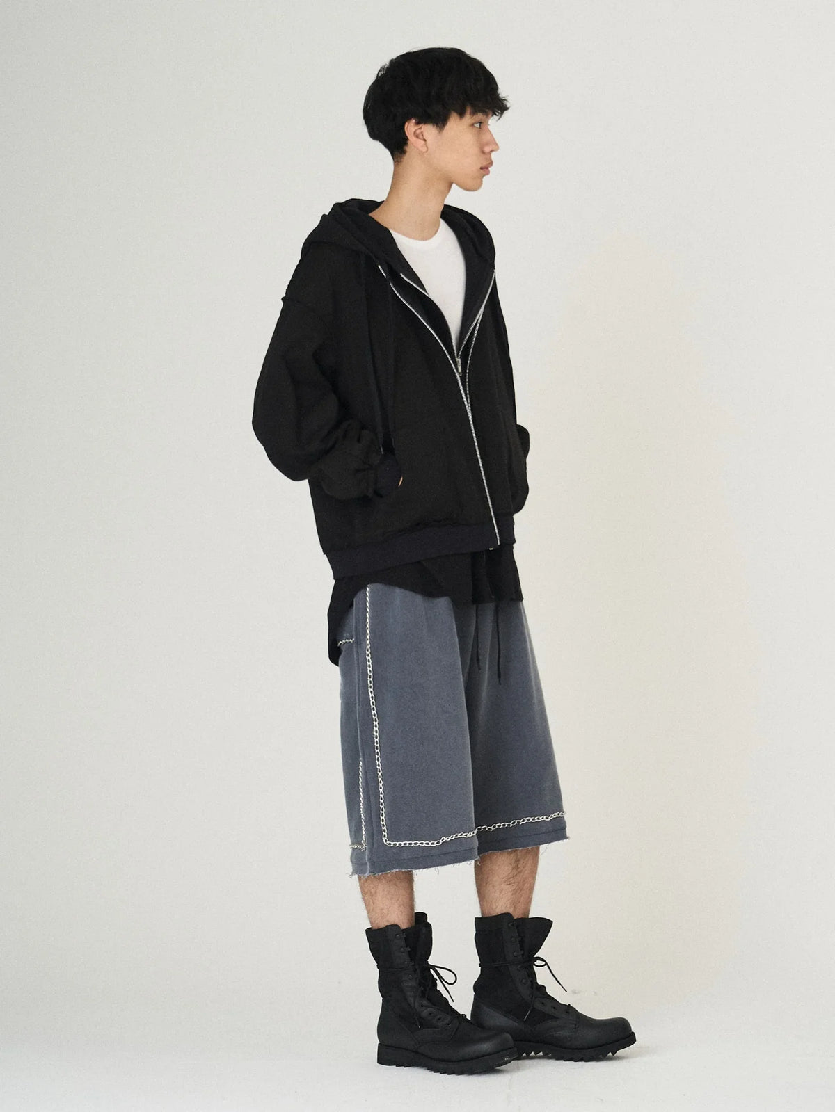 LAYERED SWEAT PARKA