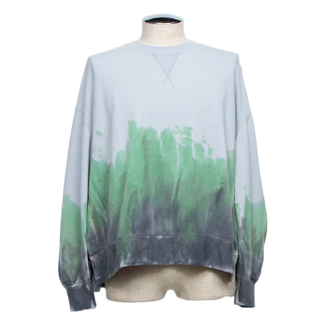 Hand-Dyed Long Sleeve Pullover (ICE GRAY DYED)