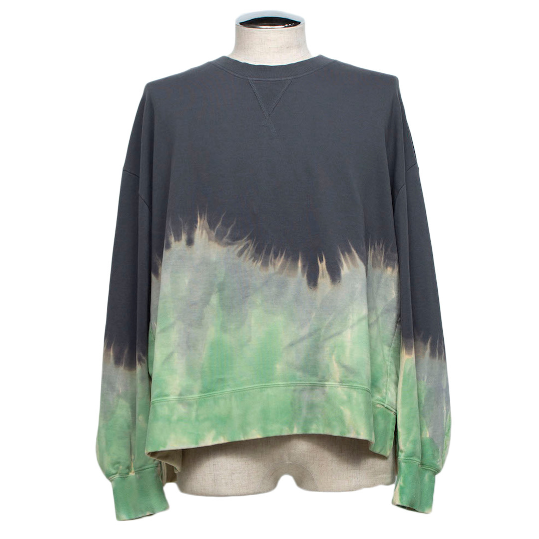 Hand-Dyed Long Sleeve Pullover (SLATE GRAY DYED)