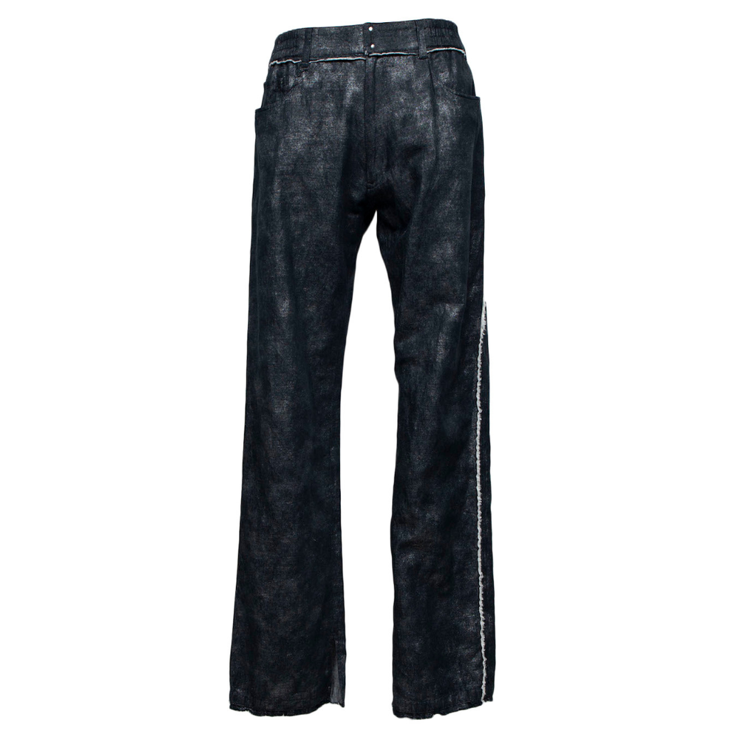 Lowrise Semi Flare Pants(BLACK×FOIL)