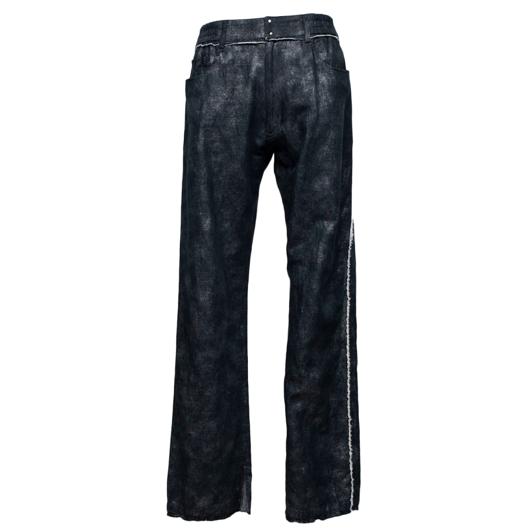 Lowrise Semi Flare Pants(BLACK×FOIL)