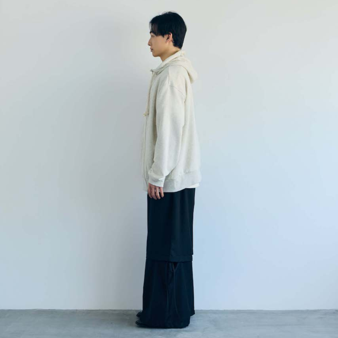 ダブルジップパーカー (OFF-WHITE)