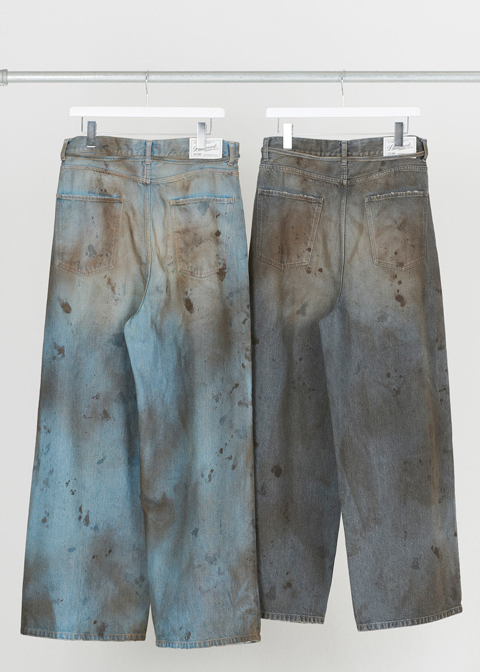 CRASH DENIM PANTS