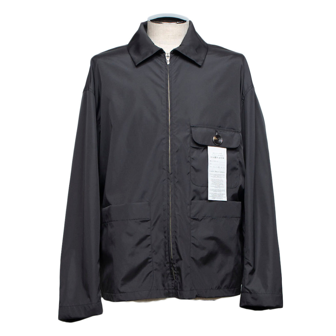 Zip-Fly Coverall Shirt(BLACK)
