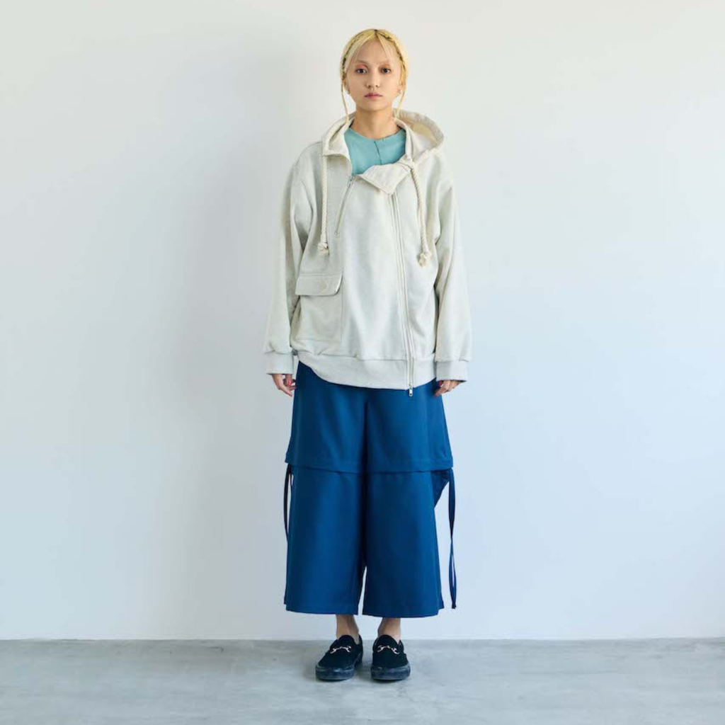 ダブルジップパーカー (OFF-WHITE)