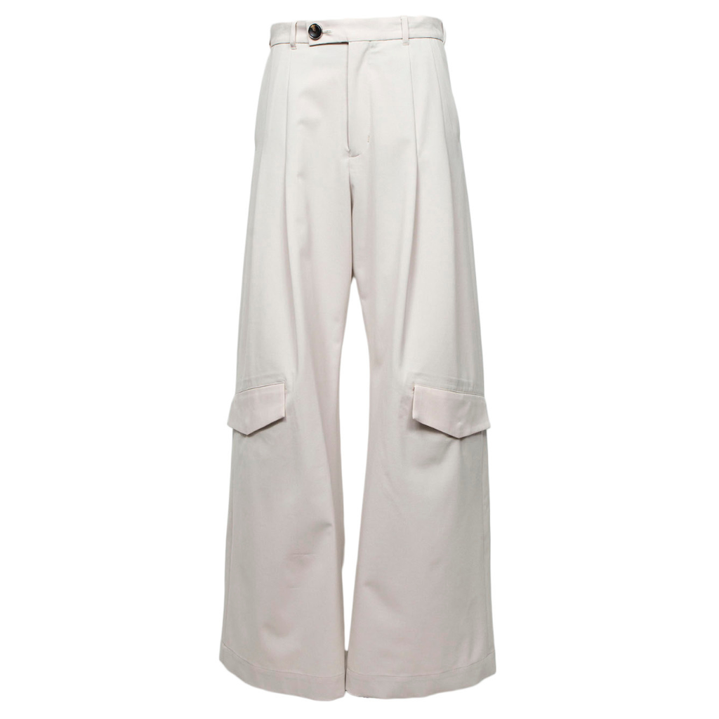 Thin-Flap Baggy Trousers(NATURAL)