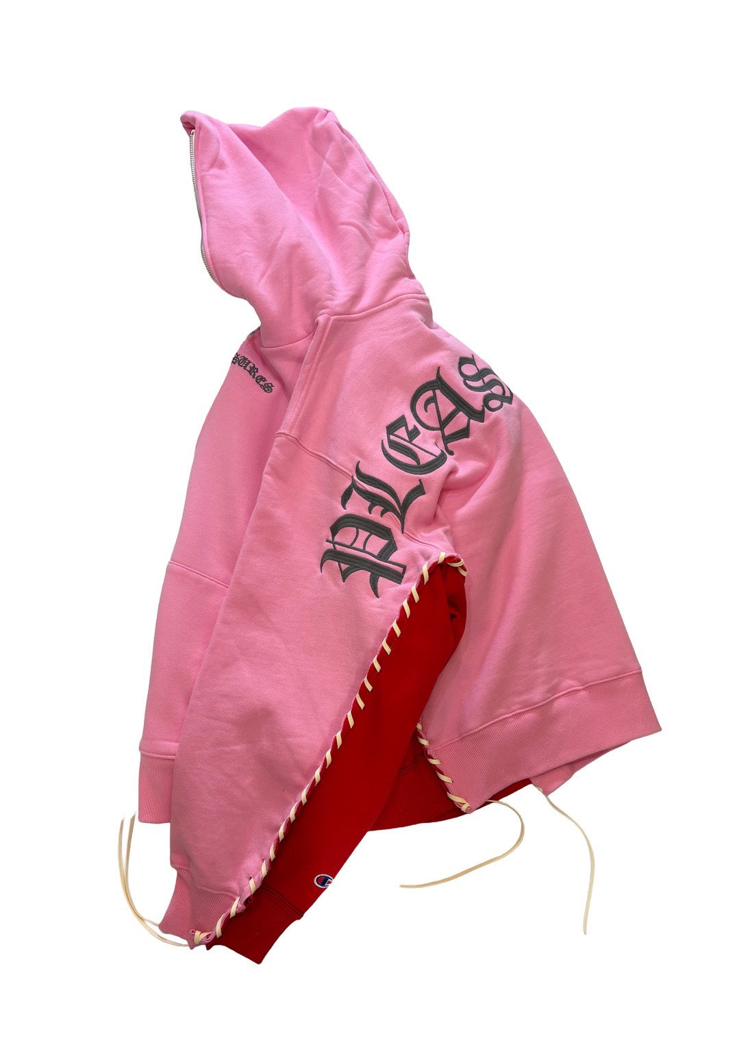 PLEASURES × DISCOVERED DOUBLE LAYERED HOODIE