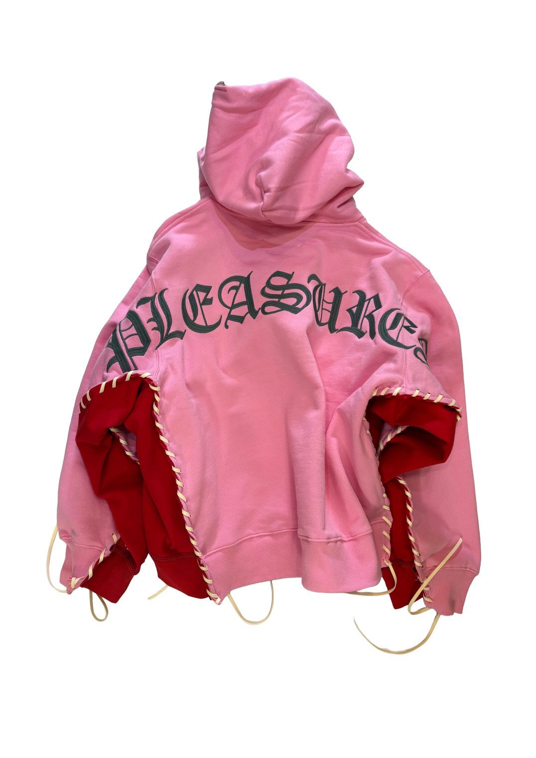 PLEASURES × DISCOVERED DOUBLE LAYERED HOODIE