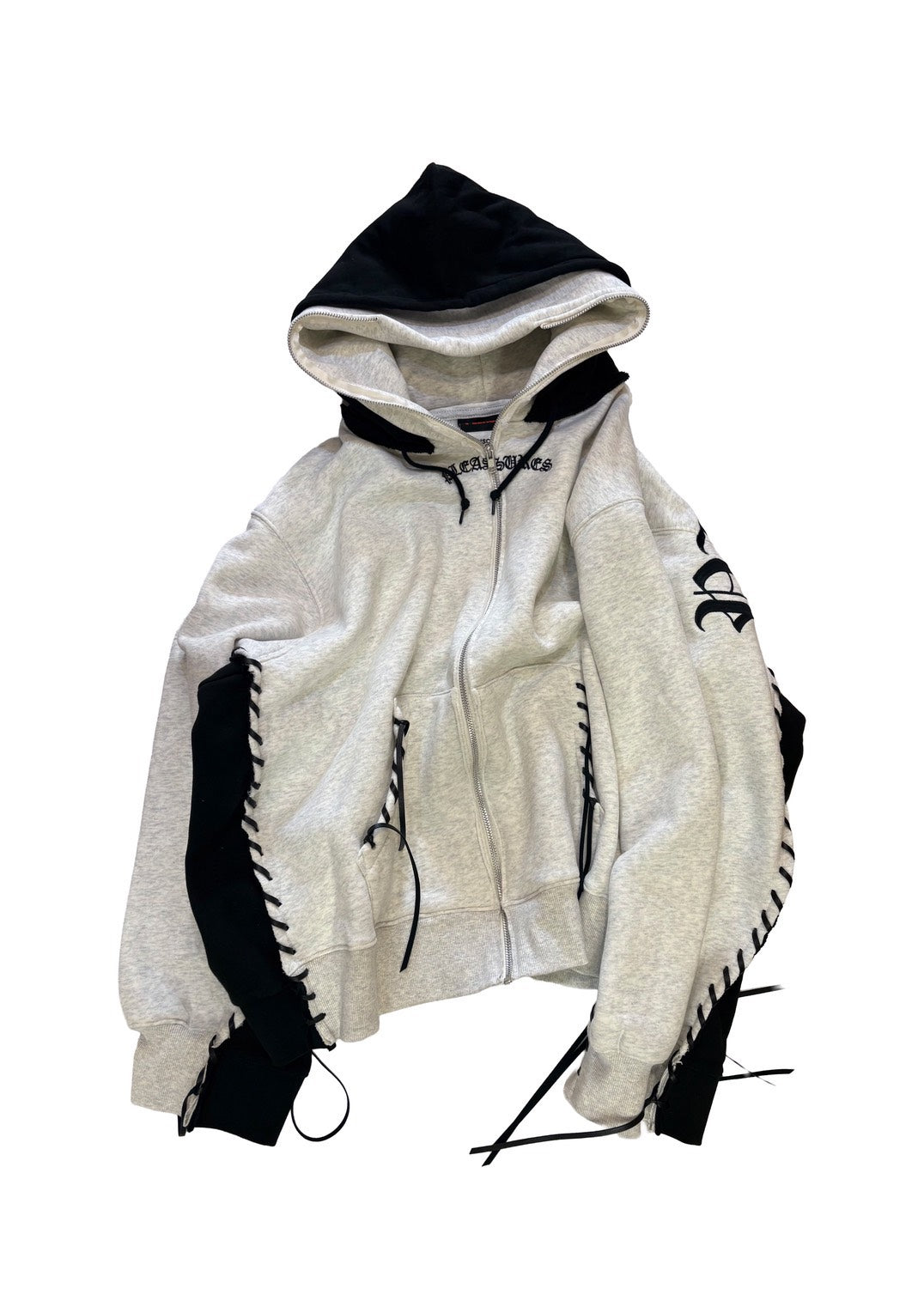 PLEASURES × DISCOVERED DOUBLE LAYERED HOODIE