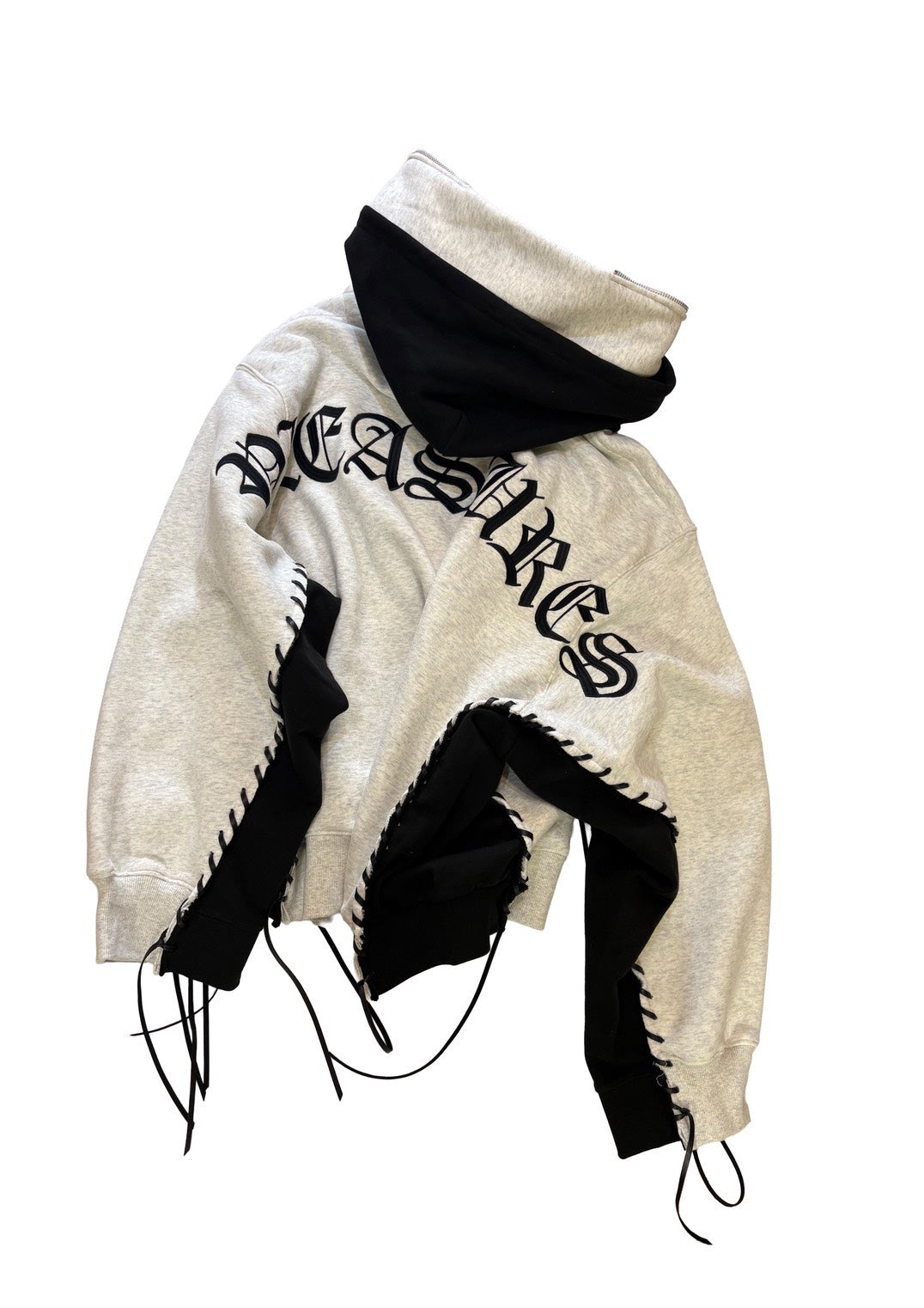 PLEASURES × DISCOVERED DOUBLE LAYERED HOODIE