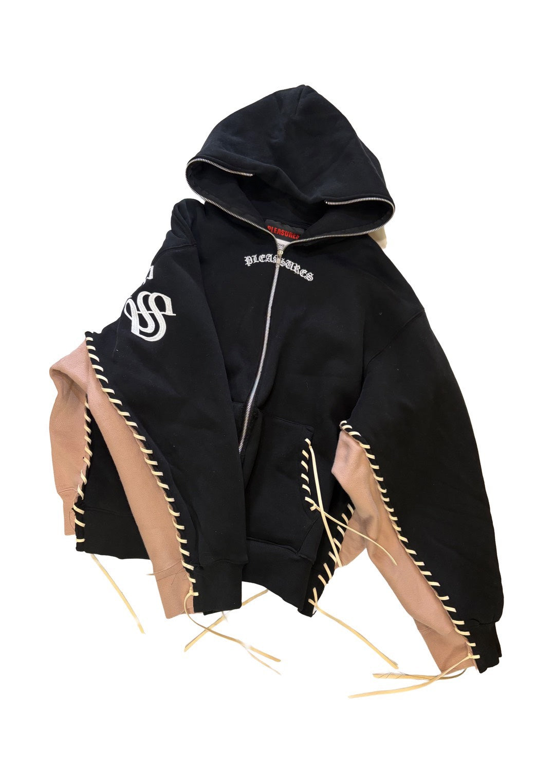 PLEASURES × DISCOVERED DOUBLE LAYERED HOODIE