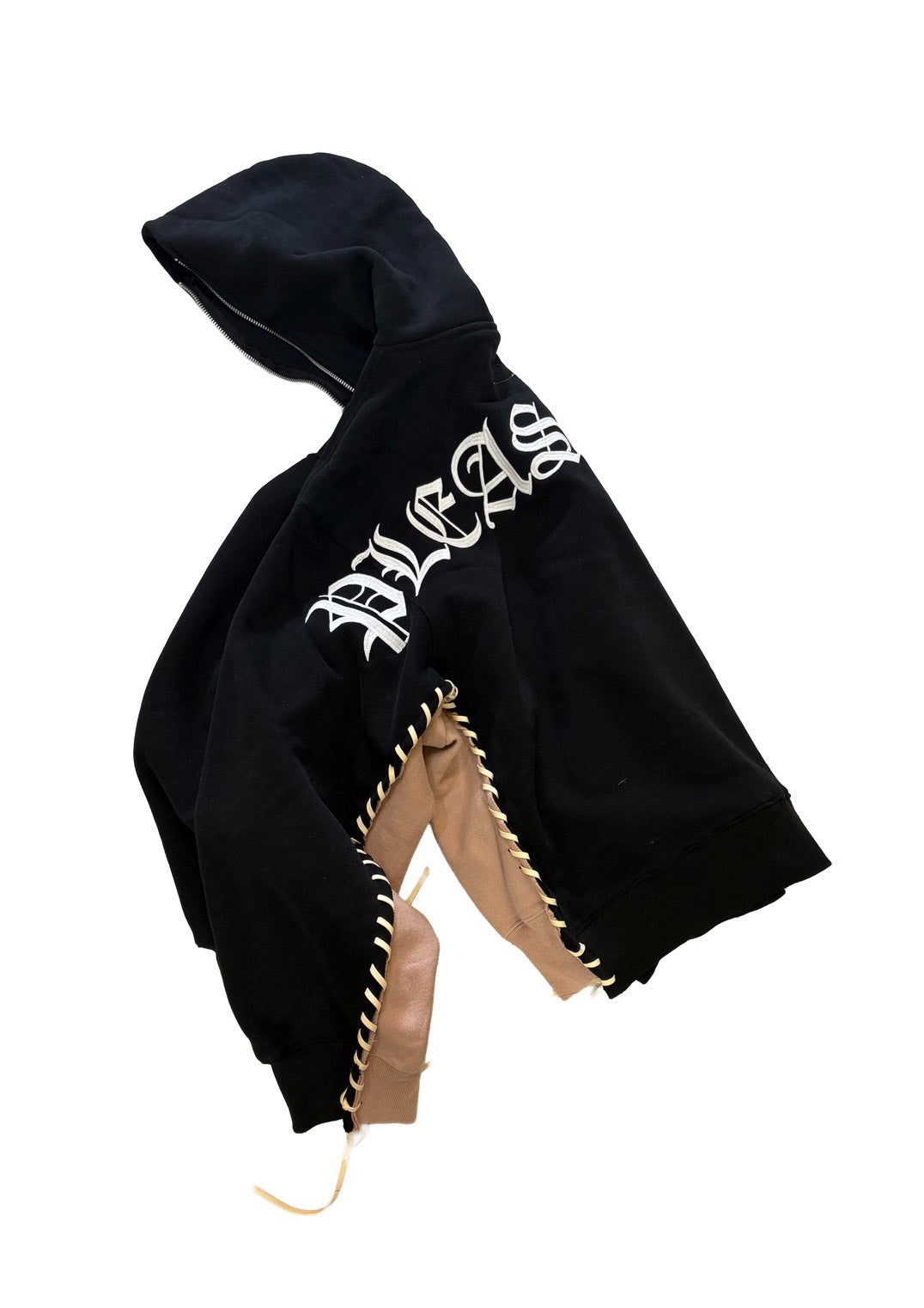 PLEASURES × DISCOVERED DOUBLE LAYERED HOODIE