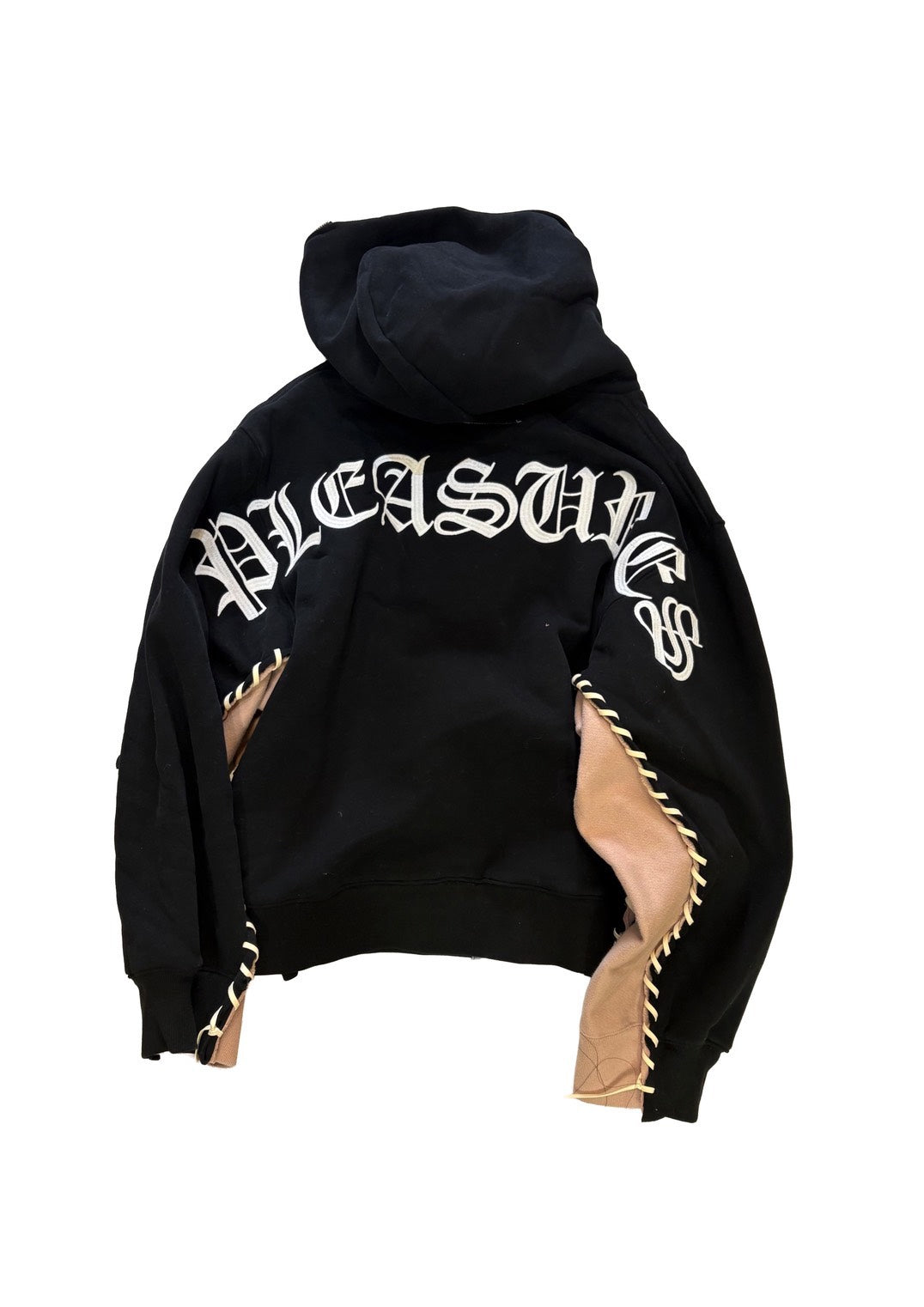 PLEASURES × DISCOVERED DOUBLE LAYERED HOODIE