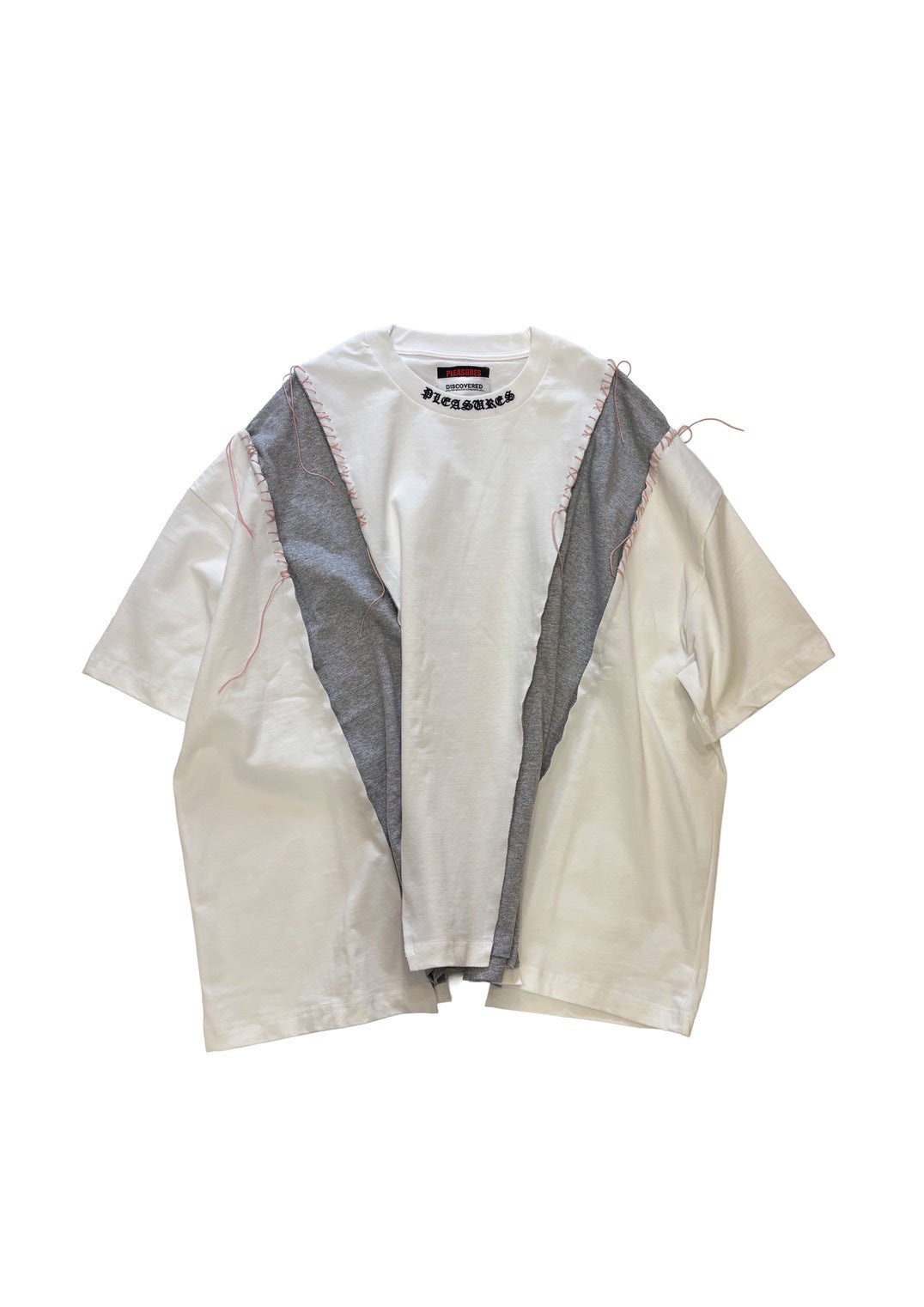 PLEASURES × DISCOVERED DOCKING WIDE TEE