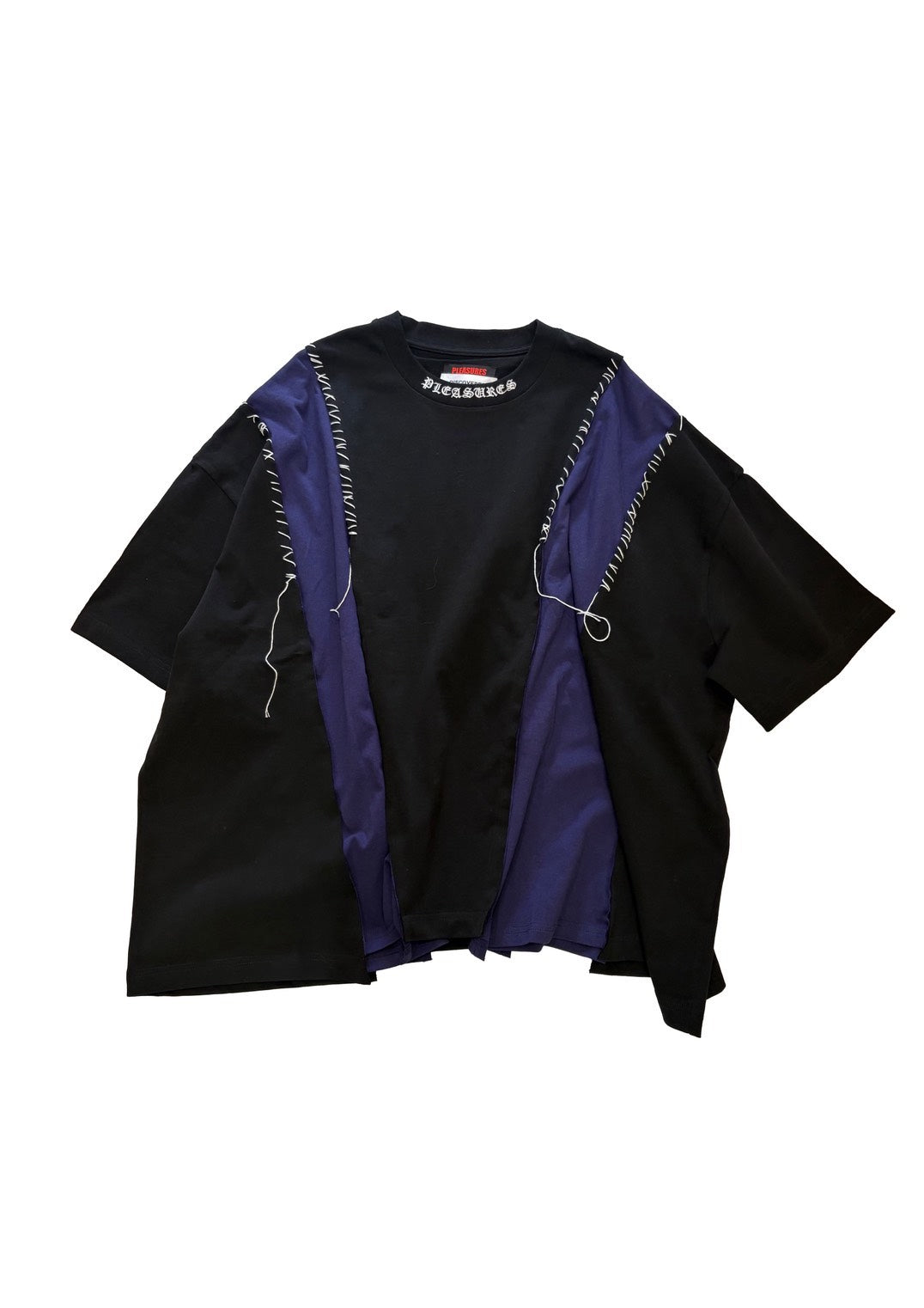 PLEASURES × DISCOVERED DOCKING WIDE TEE