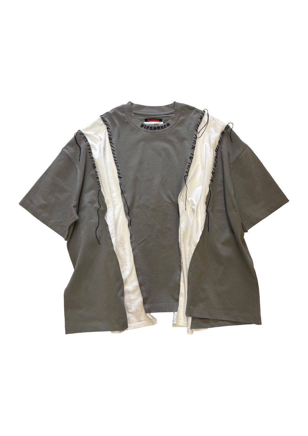 PLEASURES × DISCOVERED DOCKING WIDE TEE